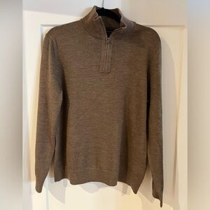 Banana Republic Factory Merino Wool Quarter Zip Sweater